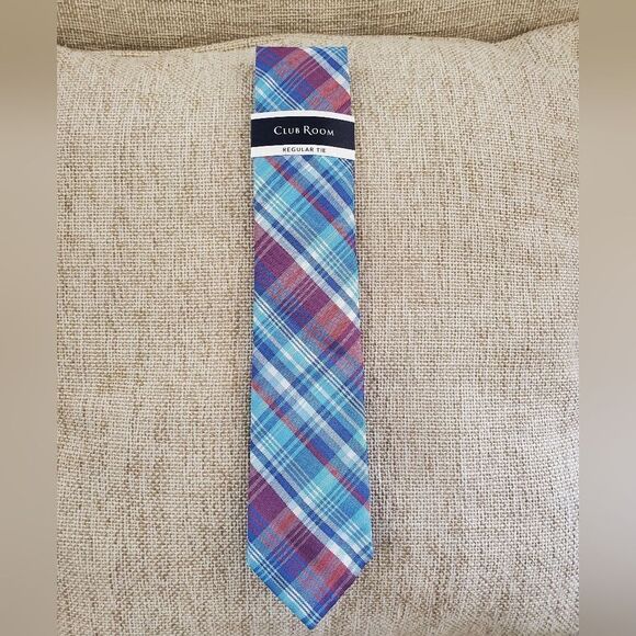 Club Room Classic Garcia Plaid Tie - Picture 2 of 8